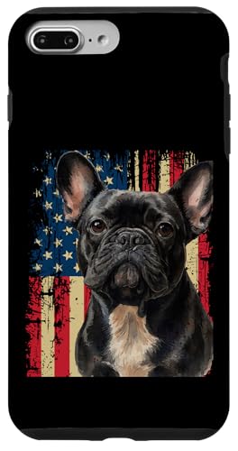 Merica Französische Bulldogge Amerikanische Flagge 4. Juli Frenchie Hülle für iPhone 7 Plus/8 Plus von French Bulldog USA Flag Let's Pawty Men Women Kid