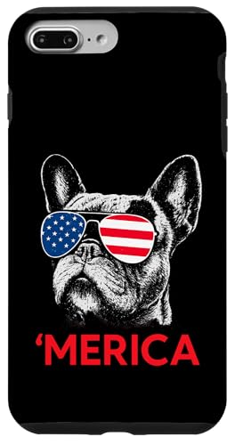 Merica Französische Bulldogge Amerikanische Flagge 4. Juli Frenchie Hülle für iPhone 7 Plus/8 Plus Merica Französische Bulldogge Amerikanische Flagge 4. Juli Frenchie Hülle für iPhone 7 Plus/8 Plus von French Bulldog USA Flag Let's Pawty Men Women Kid