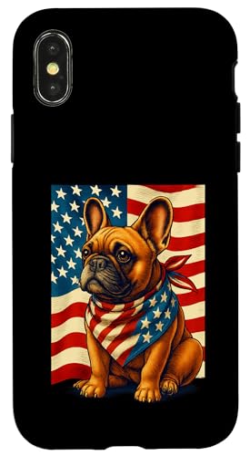 Merica Französische Bulldogge Amerikanische Flagge 4. Juli Frenchie Hülle für iPhone X/XS Merica Französische Bulldogge Amerikanische Flagge 4. Juli Frenchie Hülle für iPhone X/XS von French Bulldog USA Flag Let's Pawty Men Women Kid