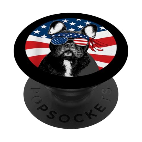 Merica Französische Bulldogge Amerikanische Flagge 4. Juli Frenchie PopSockets Klebender PopGrip Merica Französische Bulldogge Amerikanische Flagge 4. Juli Frenchie PopSockets Klebender PopGrip von French Bulldog USA Flag Let's Pawty Men Women Kid