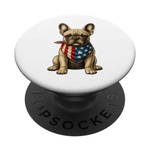 Merica Französische Bulldogge Amerikanische Flagge 4. Juli Frenchie PopSockets Klebender PopGrip Merica Französische Bulldogge Amerikanische Flagge 4. Juli Frenchie PopSockets Klebender PopGrip von French Bulldog USA Flag Let's Pawty Men Women Kid