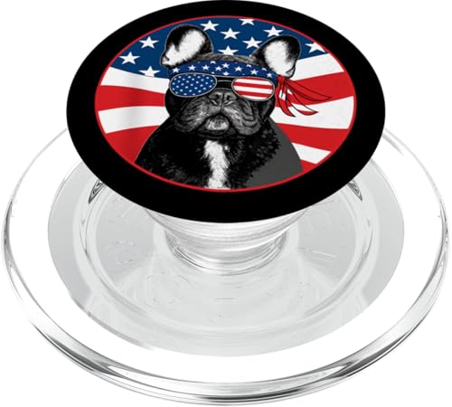 Merica Französische Bulldogge Amerikanische Flagge 4. Juli Frenchie PopSockets PopGrip für MagSafe Merica Französische Bulldogge Amerikanische Flagge 4. Juli Frenchie PopSockets PopGrip für MagSafe von French Bulldog USA Flag Let's Pawty Men Women Kid