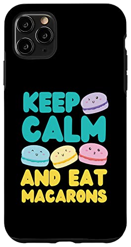 Bleib ruhig und iss Macarons Hülle für iPhone 11 Pro Max von French Food Designs For A Foodie