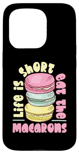 Das Leben ist kurz, iss die Macarons Hülle für iPhone 15 Pro von French Food Designs For A Foodie