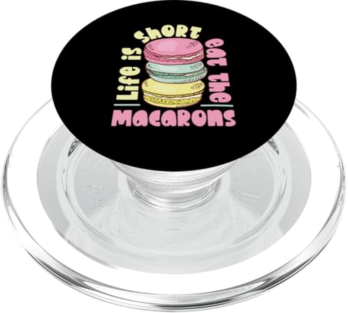 Das Leben ist kurz, iss die Macarons PopSockets PopGrip für MagSafe von French Food Designs For A Foodie