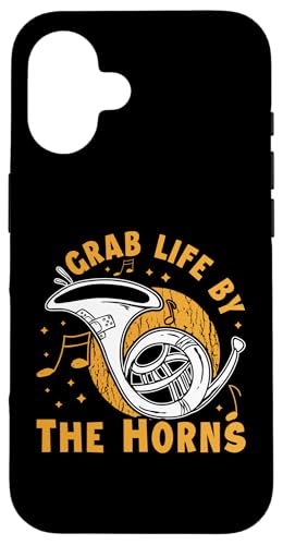 Grab Life By The Horns Waldhorn Hülle für iPhone 16 Grab Life By The Horns Waldhorn Hülle für iPhone 16 von French Horn Brass Instrument Designs For Player