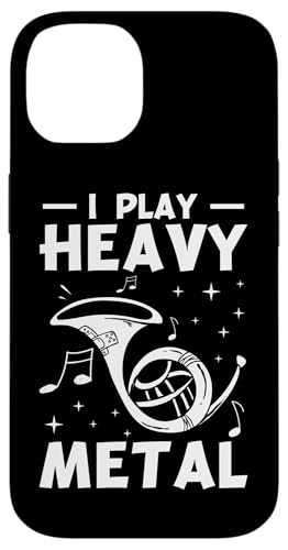 I Play Heavy Metal Waldhorn Hülle für iPhone 14 von French Horn Brass Instrument Designs For Player