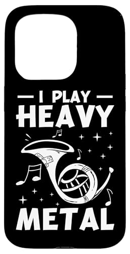 I Play Heavy Metal Waldhorn Hülle für iPhone 15 Pro von French Horn Brass Instrument Designs For Player