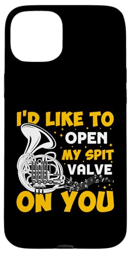 I'd Like To Open My Spit Valve On You Waldhorn Hülle für iPhone 15 Plus von French Horn Brass Instrument Designs For Player