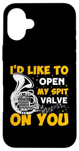 I'd Like To Open My Spit Valve On You Waldhorn Hülle für iPhone 16 Plus von French Horn Brass Instrument Designs For Player