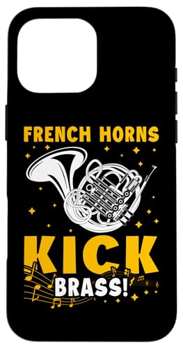 Waldhörner Kick-Messing Hülle für iPhone 16 Pro Max Waldhörner Kick-Messing Hülle für iPhone 16 Pro Max von French Horn Brass Instrument Designs For Player