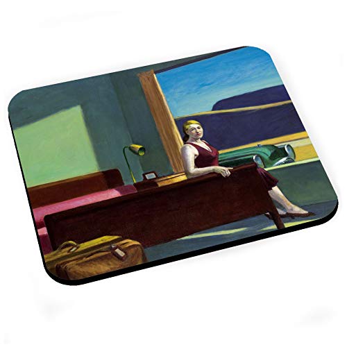 French Unicorn Mauspad Western Motel Kunstwerk von Edward Hopper Ölgemälde French Unicorn Mauspad Western Motel Kunstwerk von Edward Hopper Ölgemälde von French Unicorn