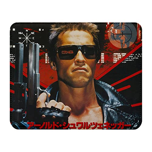 Mauspad, Lederoptik, Altes Asiatisches Filmposter Terminator Hamilton Retro Kino Poster Vintage – 22 x 18 cm von French Unicorn