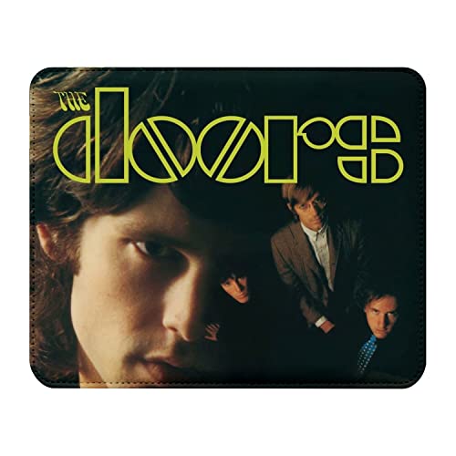 Mauspad, Lederoptik, Motiv: The Doors Jim Morrison, Album Cover Rock 70, 22 x 18 cm von French Unicorn