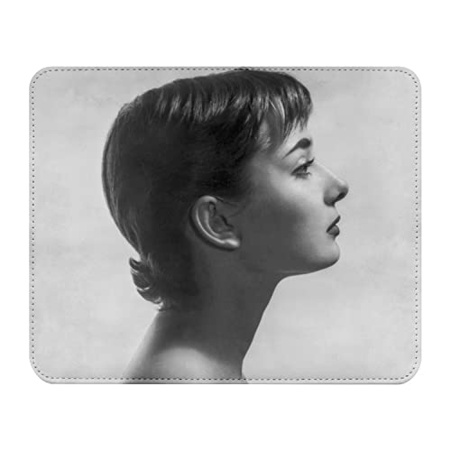 Mauspad Audrey Hepburn Schauspielerin Profil Star Hollywood Vintage Foto 22 x 18 cm von French Unicorn