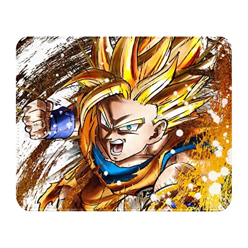Mauspad in Lederoptik, Dragon Ball Z Son Goku Faustschlag, 22 x 18 cm von French Unicorn