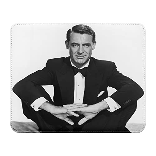 Mauspad in Lederoptik, Motiv Star Celebrity, Cary Grant, Schauspieler, Altes Kino, Original 2, 22 x 18 cm von French Unicorn