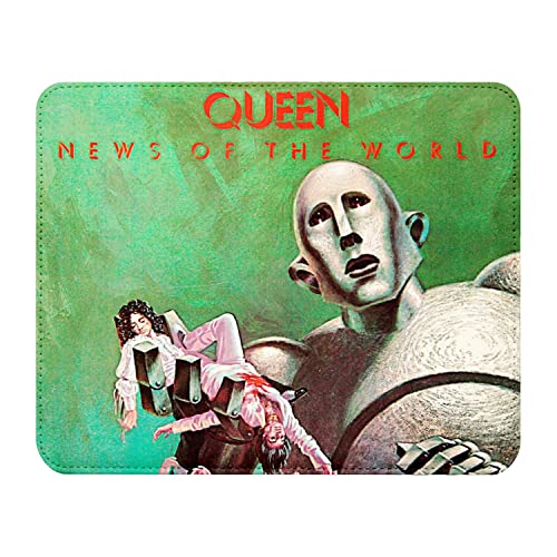 Mauspad in Lederoptik Queen Freddy Mercury News of the World Album Cover Rock 80's – 22 x 18 cm Mauspad in Lederoptik Queen Freddy Mercury News of the World Album Cover Rock 80's – 22 x 18 cm von French Unicorn