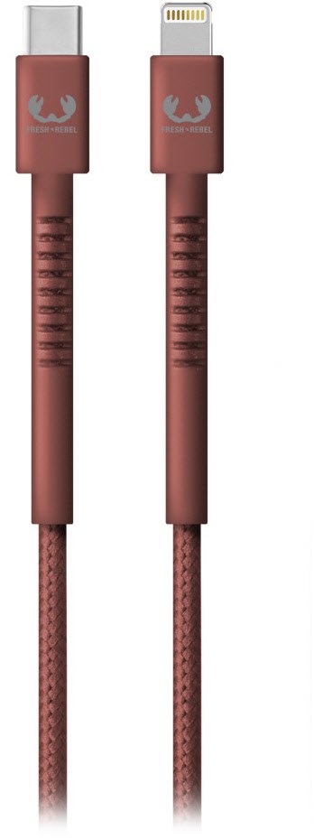 Fabriq USB-C > Lightning Kabel (2m) safari red von Fresh ´n Rebel