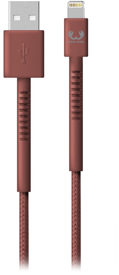 Fabriq USB > Lightning Kabel (2m) safari red von Fresh ´n Rebel