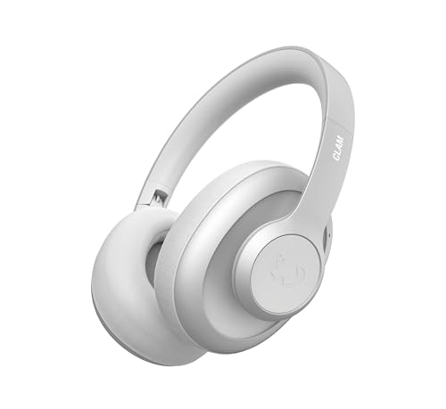 Fresh 'n Rebel Clam Ace Bluetooth Kopfhörer Over Ear mit Hybrid Active Noise Cancelling, 60 Stunden spielzeit, Perfect Calling, Schnellladung, Wind-Noise Cancelling, Tastensteuerung (Grau) von Fresh 'n Rebel