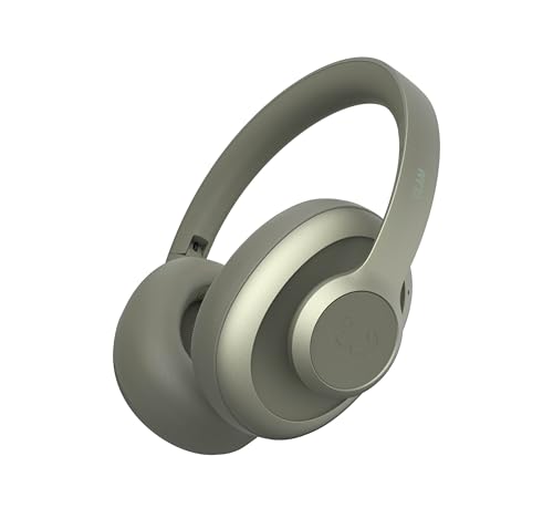 Fresh 'n Rebel Clam Ace Bluetooth Kopfhörer Over Ear mit Hybrid Active Noise Cancelling, 60 Stunden spielzeit, Perfect Calling, Schnellladung, Wind-Noise Cancelling, Tastensteuerung (Grün) von Fresh 'n Rebel