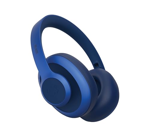 Fresh 'n Rebel Clam Blaze Bluetooth Kopfhörer Over Ear mit 80 Stunden Spielzeit, Perfect Calling, Wind-Noise Cancelling, Kabellos, Schnelladung, Tastensteuerung, Ambient-Sound-Modus (Blau) von Fresh 'n Rebel