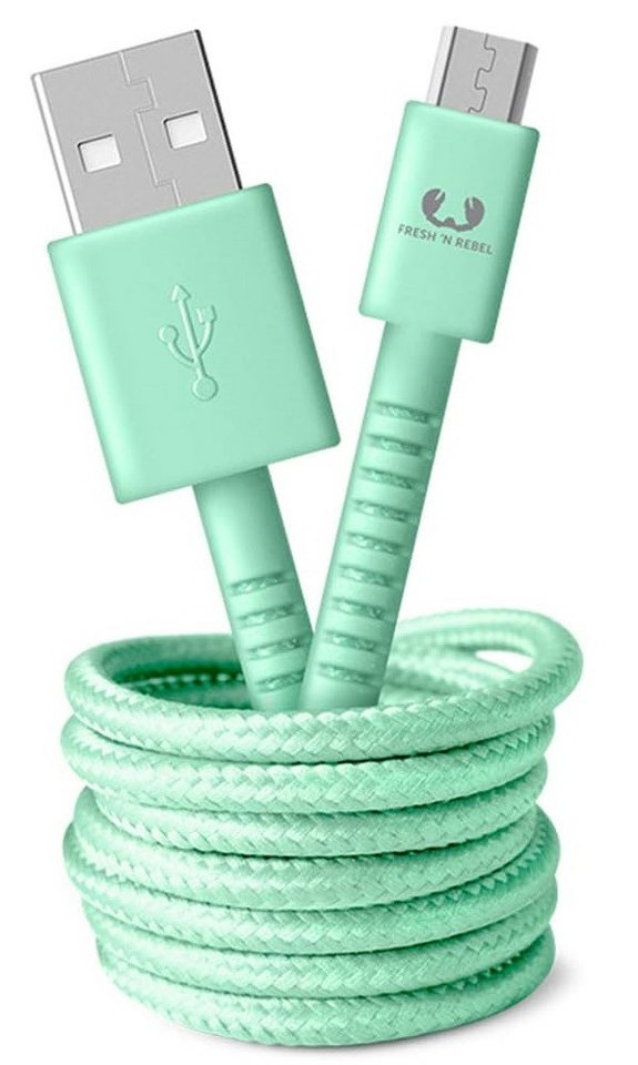 Fresh 'n Rebel Fresh'n Rebel "Fabriq" Micro USB Kabel 1,5m Peppermint USB-Kabel, USB-A, Micro USB (150 cm) von Fresh 'n Rebel