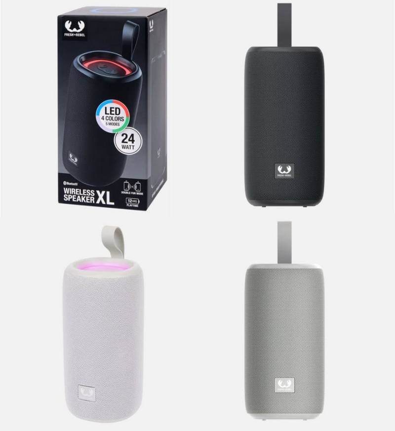 Fresh´n Rebel Fresh´n Rebel XL Lautsprecher 24 W mit LED Bluetooth 5.4 koppelbar Wireless Lautsprecher von Fresh´n Rebel
