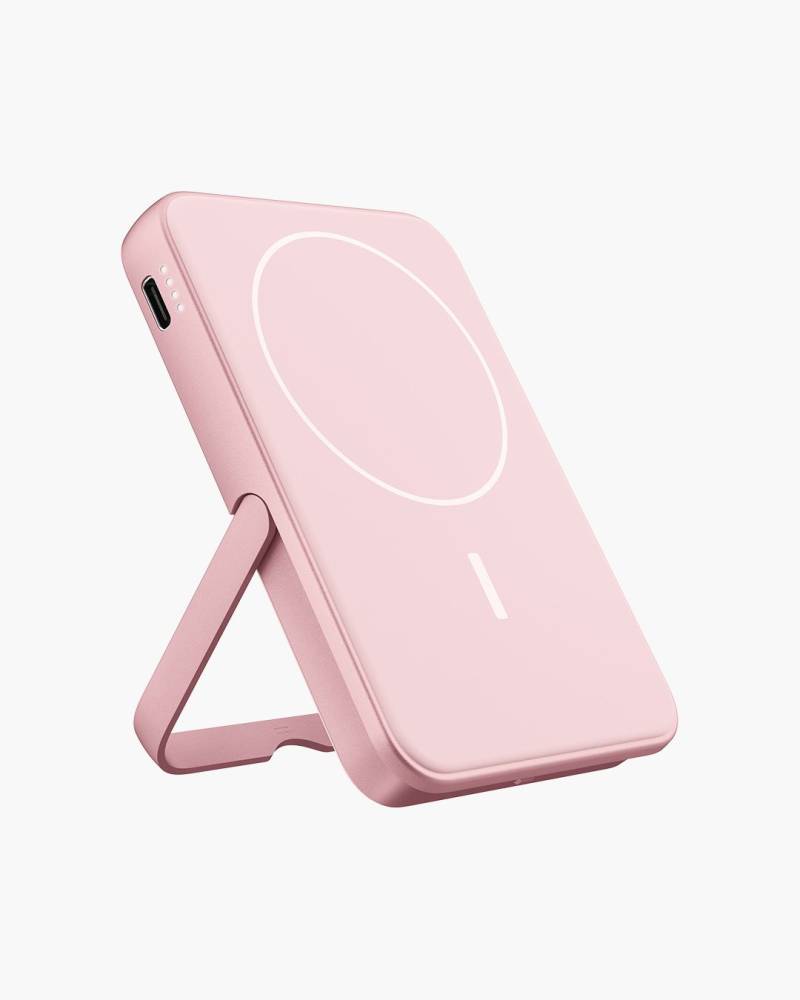 Fresh'n Rebel - Magnetic Wireless Powerbank 5000 mAh - Rechargeable battery - Pastel Pink - Artikelnummer: 8720249809739 von Fresh'n Rebel