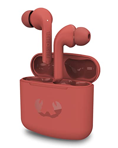 Fresh 'n Rebel Twins 1 Tip - Kabellose in-Ear Kopfhörer mit 24 Stunden Spielzeit, Touch Control und Sprachassistent (Safari Red) von Fresh 'n Rebel