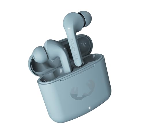 Fresh 'n Rebel Twins Fuse, True Wireless kabellose In-Ear-Bluetooth-Kopfhörer mit Spitze, mit Sprachassistent, Touch-Steuerung und eingebautem Mikrofon, 30 Stunden Spielzeit (Dusky Blue) von Fresh 'n Rebel