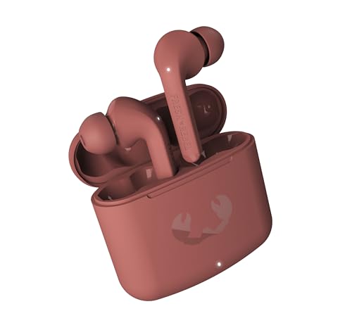 Fresh 'n Rebel Twins Fuse, True Wireless kabellose In-Ear-Bluetooth-Kopfhörer mit Spitze, mit Sprachassistent, Touch-Steuerung und eingebautem Mikrofon, 30 Stunden Spielzeit (Safari Red) von Fresh 'n Rebel