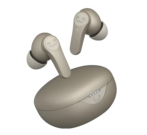 Fresh 'n Rebel Twins Rise, kabellose In-Ear-Bluetooth-Kopfhörer mit Geräuschunterdrückung, Ambient Modus, Multipoint-Bluetooth, In-Ear-Sensorik, spritzwassergeschützt, 30 h Spielzeit (Silky Sand) von Fresh 'n Rebel