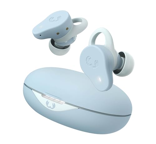 Fresh 'n Rebel Twins Rush, Bluetooth Kopfhörer Sport In-Ear mit Hybrid aktiver Noise Cancelling, Ambient-Sound-Modus, IP57 Staub- und Wasserdicht, eingebautes Mikrofon, Tastensteuerung (Dusky Blue) von Fresh 'n Rebel
