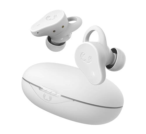 Fresh 'n Rebel Twins Rush, Bluetooth Kopfhörer Sport In-Ear mit Hybrid aktiver Noise Cancelling, Ambient-Sound-Modus, IP57 Staub- und Wasserdicht, eingebautes Mikrofon, Tastensteuerung (Ice Grey) von Fresh 'n Rebel