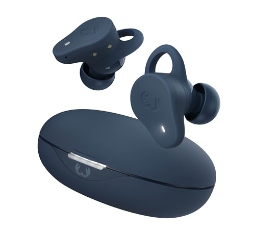 Fresh 'n Rebel Twins Rush, Bluetooth Kopfhörer Sport In-Ear mit Hybrid aktiver Noise Cancelling, Ambient-Sound-Modus, IP57 Staub- und Wasserdicht, eingebautes Mikrofon, Tastensteuerung (Steel Blue) von Fresh 'n Rebel
