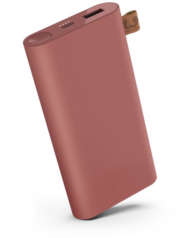 Powerbank (12.000mAh) mit USB-C Anschluss safari red von Fresh ´n Rebel