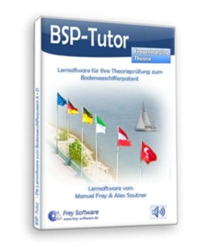 BSP-Tutor - Lernsoftware Bodenseeschifferpatent A (Motor) + D (Segeln) (Fragenkatalog Theorie) von Frey Software