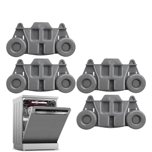 Frfik Ersatzräder für Geschirrspüler,Rollenräder für Geschirrspüler, Spülmaschinenräder ersetzen Geschirrkorb, Teile des Geschirrspülergestells, Ersatzräder, leichtgängig von Frfik