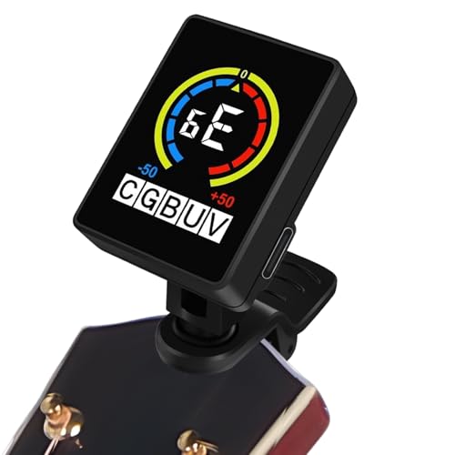 Frfik Gitarren-Stimmgerät, präzises digitales elektronisches Ukulelen-Stimmgerät, tragbares Bass-Zubehör, Metronome für Familie, Freunde, Bühne, Praxis Frfik Gitarren-Stimmgerät, präzises digitales elektronisches Ukulelen-Stimmgerät, tragbares Bass-Zubehör, Metronome für Familie, Freunde, Bühne, Praxis von Frfik