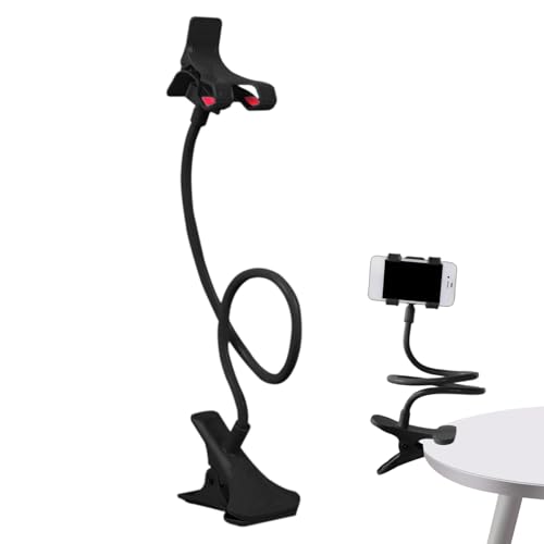 Frfik Handy-Halterung für Bett, verstellbare Handy-Schreibtischklemme, Halterung, Klemmständer, einfache Anpassung, Handy-Clip für Küche, Fitnessstudios, Tischnutzungsszenarien Frfik Handy-Halterung für Bett, verstellbare Handy-Schreibtischklemme, Halterung, Klemmständer, einfache Anpassung, Handy-Clip für Küche, Fitnessstudios, Tischnutzungsszenarien von Frfik
