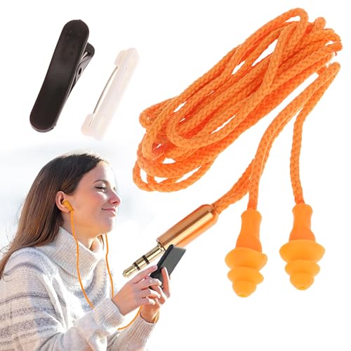 Ohrstöpsel Kopfhörer - Geräuschpegeln, 100cm Ohrstöpsel für Gehörschutz - robustes Kabel bei der Arbeit mit 100dB Empfindlichkeit, Musik & Anrufe, ideal für Bauarbeiter & laute Arbeitsumgebungen Ohrstöpsel Kopfhörer - Geräuschpegeln, 100cm Ohrstöpsel für Gehörschutz - robustes Kabel bei der Arbeit mit 100dB Empfindlichkeit, Musik & Anrufe, ideal für Bauarbeiter & laute Arbeitsumgebungen von Frfik