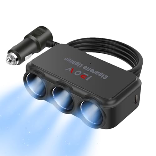 Zigarette Leichtersplitter - Splitteradapter, 3,74 Zoll Auto -Ladegerät - 120 -W -USB -Adapter, 12 V/24 -V -Autos Sockel -Splitter mit USB -Anschlüssen für Telefon, Sat Nave, Dash Cam, Vakuum und mehr Zigarette Leichtersplitter - Splitteradapter, 3,74 Zoll Auto -Ladegerät - 120 -W -USB -Adapter, 12 V/24 -V -Autos Sockel -Splitter mit USB -Anschlüssen für Telefon, Sat Nave, Dash Cam, Vakuum und mehr von Frfik