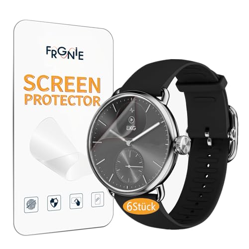 Frgnie (6 Stück Schutzfolie Kompatibel für Withings ScanWatch 2 (38 mm) Hybrid Smartwatch HD TPU Folie, Hülle Blasenfreie Displayschutzfolie von Frgnie