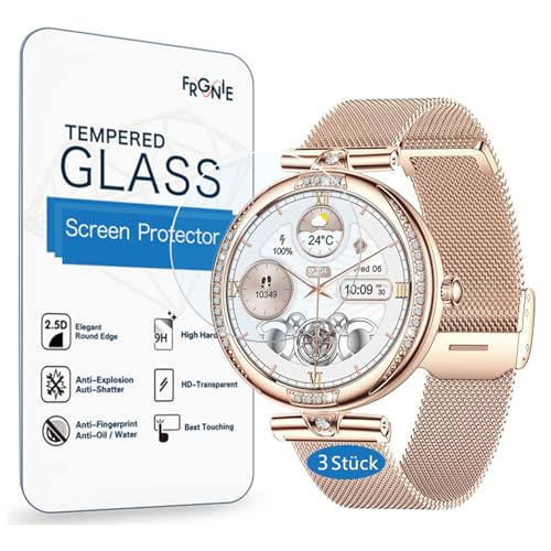 Frgnie 3 Stück Schutzfolie Kompatibel für Shepatio Smartwatch 1,19", Hartglas Displayschutz, Kompatibel für LIGE, FEELNEVER, ESFOE FV4 Smart Watch Damen Schutzfolie Frgnie 3 Stück Schutzfolie Kompatibel für Shepatio Smartwatch 1,19", Hartglas Displayschutz, Kompatibel für LIGE, FEELNEVER, ESFOE FV4 Smart Watch Damen Schutzfolie von Frgnie