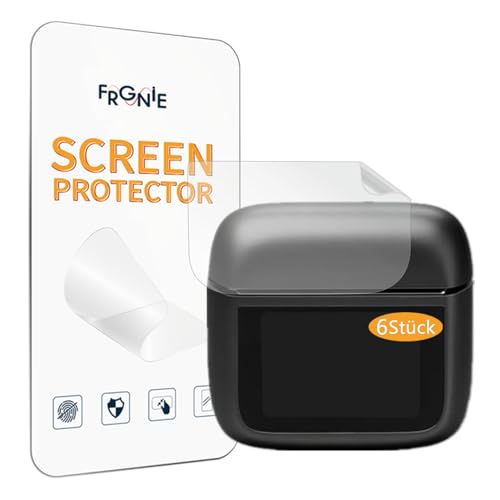 Frgnie 6 Stück Schutzfolie Kompatibel für JBL Tour Pro 3 Kopfhörer Display, HD Blasenfreie Displayschutzfolie für intelligenter Ladebox von Frgnie
