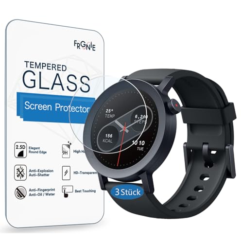 Frgnie Schutzfolie Kompatibel für CMF by Nothing Watch Pro 2 Smartwatch 1,32'' (3 Stück) 9H Härte Gehärtetes Glas Displayschutzfolie von Frgnie