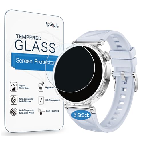 Frgnie Schutzfolie Kompatibel mit HUAWEI Watch GT 5 41 mm Smartwatch (3 Stück) HD Anti-Kratzer Gehärtetes Glas Displayschutzfolie von Frgnie