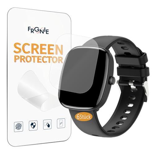 Frgnie Schutzfolie Kompatibel mit UPDEI S5 Smartwatch 1,83" (6 Stück) Flexibel TPU Hülle Blasenfreie Displayschutzfolie Für G56, ALW7, Z139 Smartwatch von Frgnie